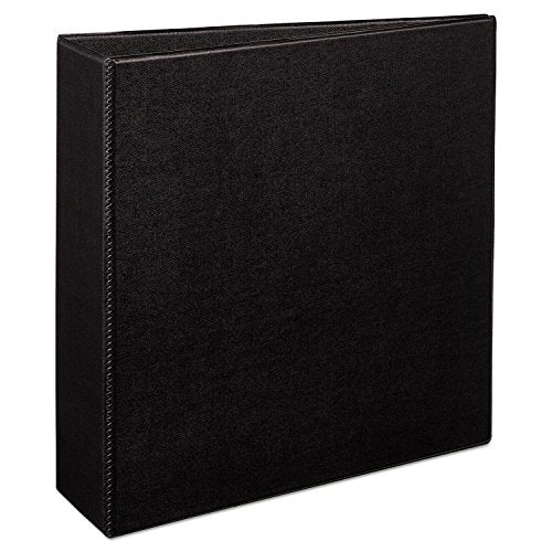 Avery Durable 3 Ring Binder, 3" One Touch EZD Rings, Label Holder, 1 Black Binder (07701) - color: Black, size: 3 Inch