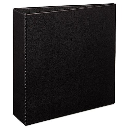Avery Durable 3 Ring Binder, 3" One Touch EZD Rings, Label Holder, 1 Black Binder (07701) - color: Black, size: 3 Inch