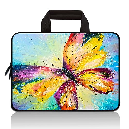 Universal 7-9 inch Tablet Sleeve Ultra-Portable, Neoprene Carrying Sleeve Case Bag Compatible with 7" 8" 8.5" 8.9" 9" Apple iPad mini, Samsung, Google, HP, Acer(Big Butterfly) - color: Big Butterfly