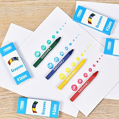 Rarlan Crayons Bulk, 4 Classic Colors, 200 Boxes, 800 Count Crayons | for Kids, Toddlers, Teachers, Restaurants, Party Favors, Goody Bags, Classroom Must Have, School Supplies