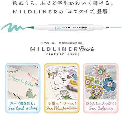 Zebra WFT8-N-5C-N Mildliner Highlighter, Mild Colour, Set of 5