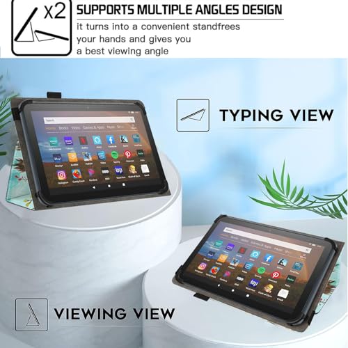 Universal 10 10.1 Inch Android Tablet Case,Slim Folding Stand Cover for All 9"-10.5" Touchscreen Tablet Case with Stylus Pen Holder,Deer - color: Deer
