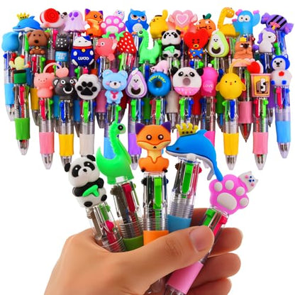 36Pcs Mini Multicolor Pens in One 4-in-1, Cute Pens Bulk for Party Favors and Birthdays, Delightful Ballpoint Pen Back To School Gifts Classroom Student Prizes - style: 36pcs