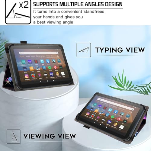 Universal 10 10.1 Inch Android Tablet Case,Slim Folding Stand Cover for All 9"-10.5" Touchscreen Tablet Case with Stylus Pen Holder,Butterfly 02 - color: Butterfly 02