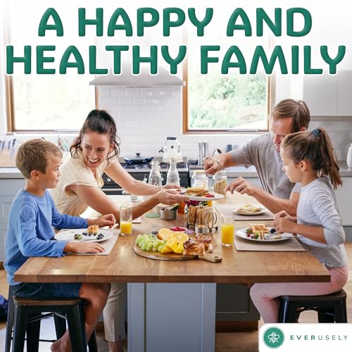 Everusely - Stainless Steel Food Containers - 4 Pack, Garden Harvest - Metal Lunch Box - Nesting Snack Containers for Office, Home Food Storage - Leakproof Silicone Lids - Dishwasher and Freezer Safe - color: Pack of 4