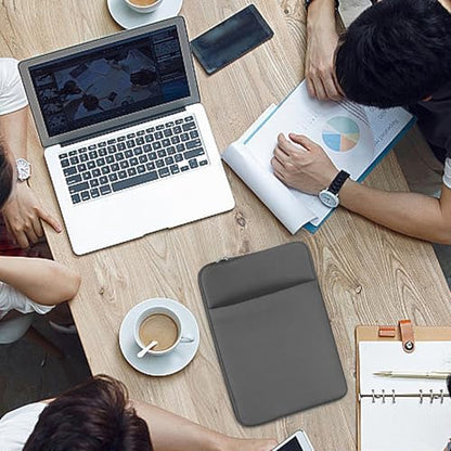 laptopCase - laptopShoulder Sleeve, Waterproof Laptops Tote | Multifunctional Computer Storage Organizer, Zipper Tablet Holder, laptopProtective Bag with Extra Pocket - color: Gray