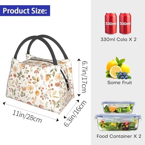 Bass Fishing Scene Lunch Box for Women Girls Adults Insulated Jumping Fish and Flowing Stream Lunch Bag for Work Picnic Camping Travel Gifts Large Capacity Cooler Thermal Reusable Tote Makeup Bags - color: Fishing50