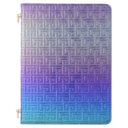 Shiny Case for iPad mini 5/4/3/2/1, Mini 7.9" Handbag Case, Techcircle Iridescent PU Leather Folio Envelope Pocket Stand Cover with Hand Strap+Shoulder Strap+Pencil Holder+Card Slots, Shiny Indigo - color: 03 Shiny Indigo, size: iPad Mini 5/4/3/2/1 7.9"