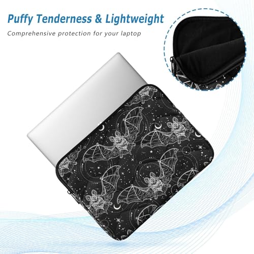 Bat Halloween Laptop Sleeve 13 inch Cute Laptop Bag 14 inch Waterproof Computer Bag for Women Laptop Accessories Computer Cover Bag for Tablet Men - color: Bat Halloween