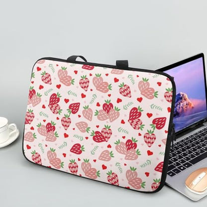 Laptop Bag Laptop Case Computer Carrying Case Laptop Sleeve Case Laptop Traval Bag Computer Cover for Men Women - color: Strawberries, size: 13inch