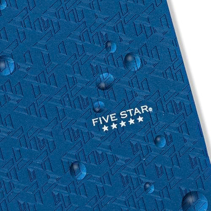 Five Star 2-Pocket Folder,Plastic Folder with Stay-Put Tabs,Fits 3-Ring Binder,Holds 8-1/2" x 11" Paper,Pacific Blue (333420C-ECM),(Pack of 2) - color: Pacific Blue (Pack of 2)