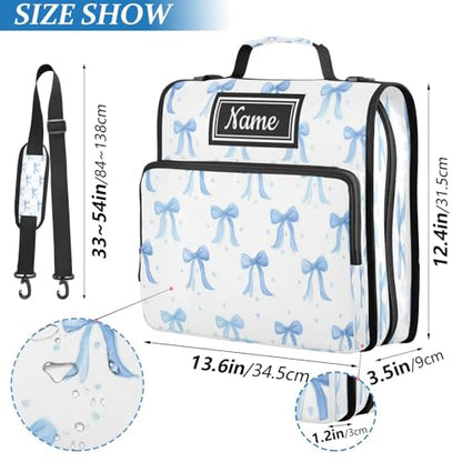 Kcldeci Zipper Binder Organizer 1.5inch 3 ring binder Bag for School and Office Expanding File Folder - color: F25