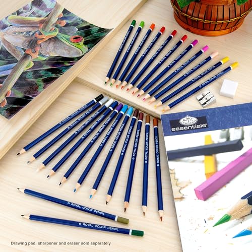 Royal & Langnickel Essentials Color Pencil Set, 24/pkg - size: 1 Count (Pack of 1)