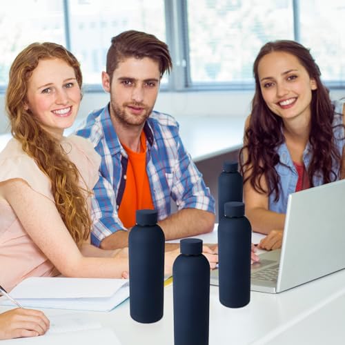 Bokon 10 Pcs Stainless Steel Water Bottle Bulk Teacher Employee Appreciation Gifts School Double Layer Vacuum 17 oz Small Mouth Sport Insulated Metal Reusable Flask Leakproof Lid - color: null
