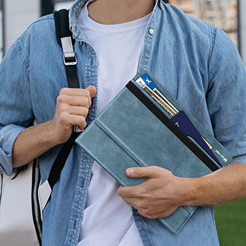H HOLIMET Case for iPad Air 11 Inch 2026 M4/M3/M2 (2025/2024)/iPad Air 4th/5th Generation 10.9-inch with Pencil Holder Pocket Typing Angle Auto Sleep/Wake Muti-Stand Vegan Leather - color: Blue