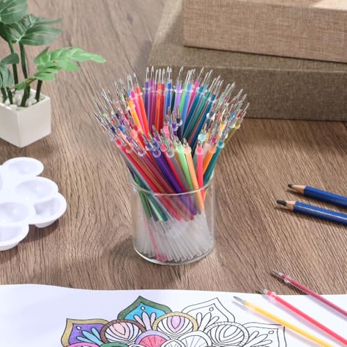 Glitter Pen Refills Signature Gel Ink Pen Refill Replacement for Office and School Use Portable Creative Refills for Smooth Writing