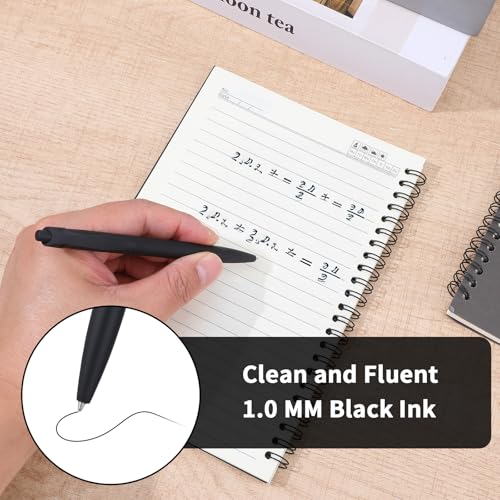 Black Pens Bulk 100 Pack Retractable Click Pens 1mm Smooth Writing 5 Colors | These Black Pens Bulk offer reliable click pens with smooth 1.0mm ink. Durable plastic and rubber grip ensure comfort.
