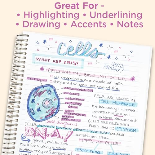 Zebra Pen MILDLINER No Bleed Highlighter, Friendly Colors, Dual Tip, 5-Pack - color: Friendly A