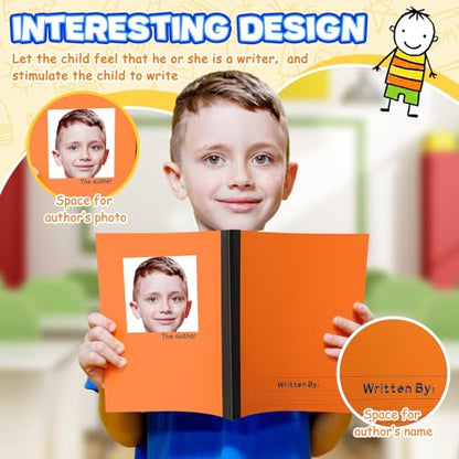 Henoyso 12 Pcs Primary Composition Notebook K-2, Wide Ruled 9.75" x 7.5" Journals, 60 Pages, Writing & Handwriting Practice for Kindergarten, 1st & 2nd Grade, Back to School Supplies (12 Colors) - color: 12 Colors
