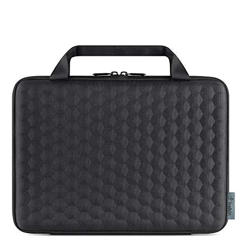 Belkin Air Protect Always-On Slim Laptop Case - Protective Carrying Case for 11in Laptops & Chromebooks, Durable & Lightweight Design w/Shoulder Strap, Ideal for Students & Professionals - Black
