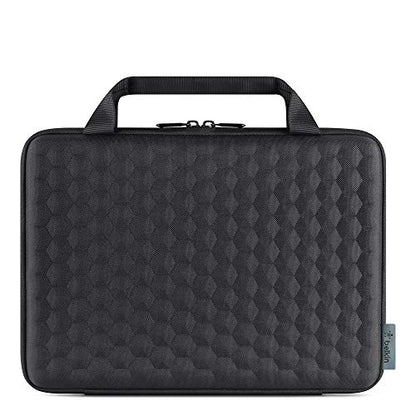Belkin Air Protect Always-On Slim Laptop Case - Protective Carrying Case for 11in Laptops & Chromebooks, Durable & Lightweight Design w/Shoulder Strap, Ideal for Students & Professionals - Black