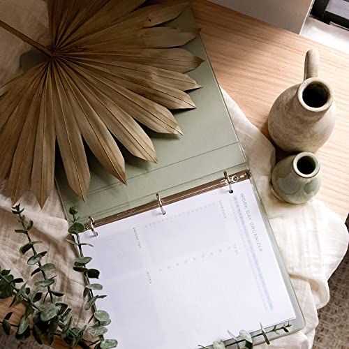Samsill Plant-Based 1.5 Inch Durable D-Ring, View Binder, Eco-Friendly, USDA Certified Biobased,2 Count,Pack of 1, Sage Green - color: Sage Green, size: 1.5-Inch, style: 2 Pack