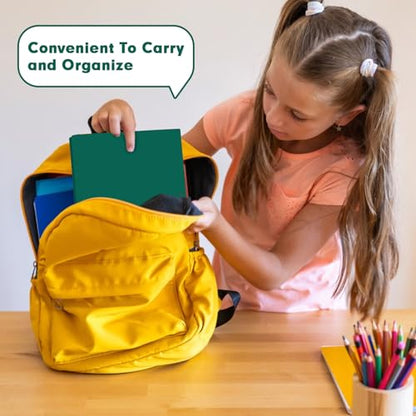 Plastic 2 Pocket Folders with Prongs, 30 Pack, Heavyweight, Letter Size Poly Folders with 3 Metal Prongs Fastener Clips (Green) - color: Green