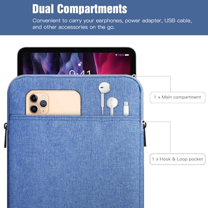 TiMOVO 9-11" Tablet Sleeve Bag, Sky Blue | Fit iPad 11" A16 2025 / 10.9"/10.2" / Air 11" 5/4 Gen / Galaxy Tab A9+/A11Plus 11", Fit Smart Keyboard - color: Sky Blue, size: 9-11 Inch