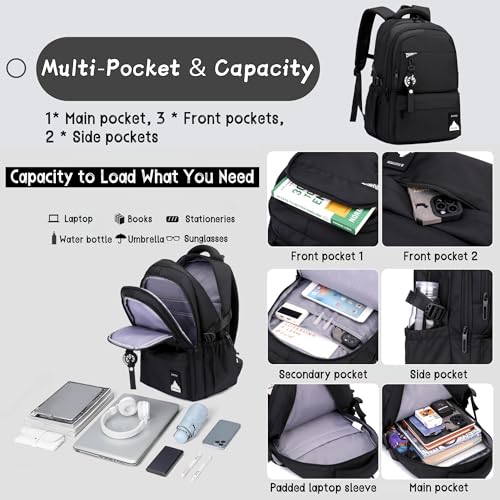 Bansusu Kids Rolling Backpack for Boys School, Classic School Bag Roller Boys Backpack with 6 Wheels, Dark-grey - color: 6 Wheels-dark-grey, style: 6 Wheels