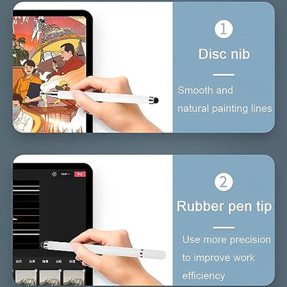 2-in-1 Stylus Pen for Touch Screen, 3pcs High Precision Universal Stylus Pen for iPad Compatible with Apple, iPhone, iPad, Android, Microsoft Tablets, Phones