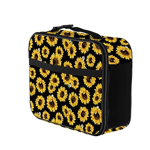Sunflower Lunch Bag Reusable Insulated Lunch Box Keep Food Cooler Thermal Lunch Tote bags for Women Men - color: Sunflower