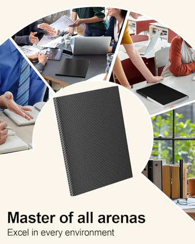 10 Pack Heavy Duty Black Plastic Folders with 2 Pockets, Textured Light Luxury File Folders with Business Card Slot, Letter Size Filing Supplies for Back to School & Office Organization