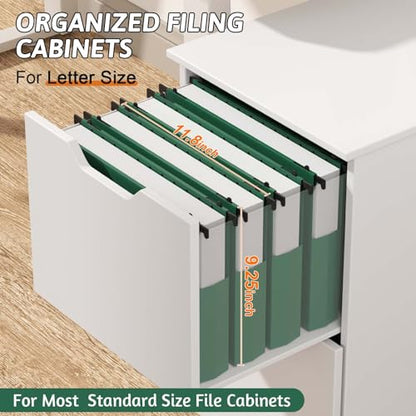 Plastic Hanging File Folders Expandable,12 Pack Heavy Duty Hanging File Folder Letter Size,2 Inch Expansion Extra Capacity Folders,Adjustable Tabs,Green Hanging Folder Designed for Bulky Files - color: Green