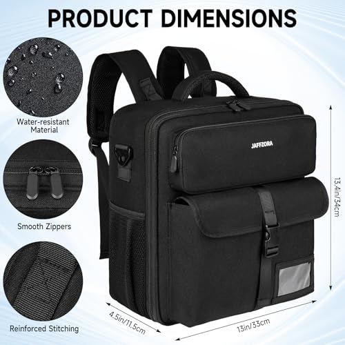 Zipper Binder 3 Ring 3 Inch with Shoulder Strap, Large Binder Backpack with Zipper Fits 13 Inch Laptop for College Office Travel, 700 Sheets Capacity,Black - color: Black
