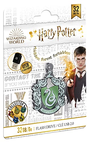 EMTEC 32GB Harry Potter Collector USB 2.0 3D Soft Touch Gum Flash Drive - Slytherin - color: Slytherin