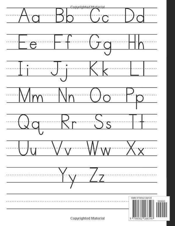 Kindergarten Writing Paper With Lines: Handwriting Practice Paper for Kids