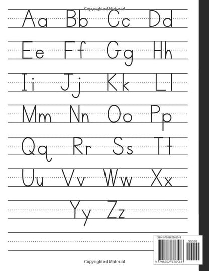 Kindergarten Writing Paper With Lines: Handwriting Practice Paper for Kids