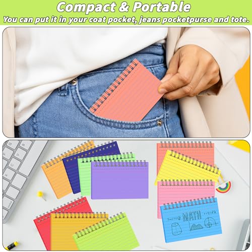 1000 PCS Spiral Index Cards 3 x 5 Inch Flash Card Book with Ring | 20 Colors, Ruled Cards, Heavyweight Paper, Study, Note Taking, School, College, Office, Vocabulary, Revision - size: 3 x 5 inch, style: Spiral Index Cards