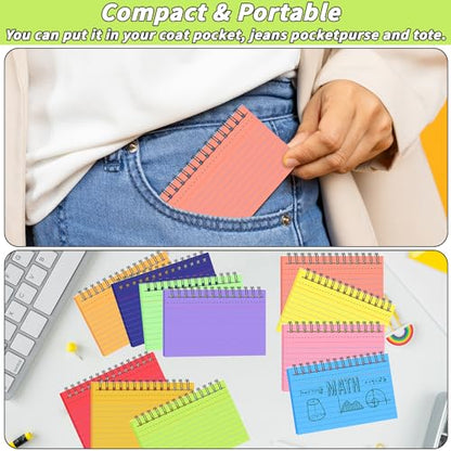 1000 PCS Spiral Index Cards 3 x 5 Inch Flash Card Book with Ring | 20 Colors, Ruled Cards, Heavyweight Paper, Study, Note Taking, School, College, Office, Vocabulary, Revision - size: 3 x 5 inch, style: Spiral Index Cards