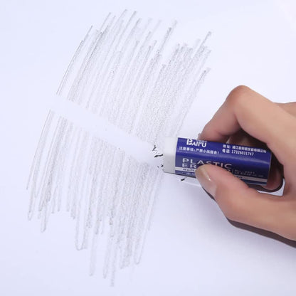 10 Pack Pencil Erasers, Large White Erasers for School Office, Art Erasers for Drawing