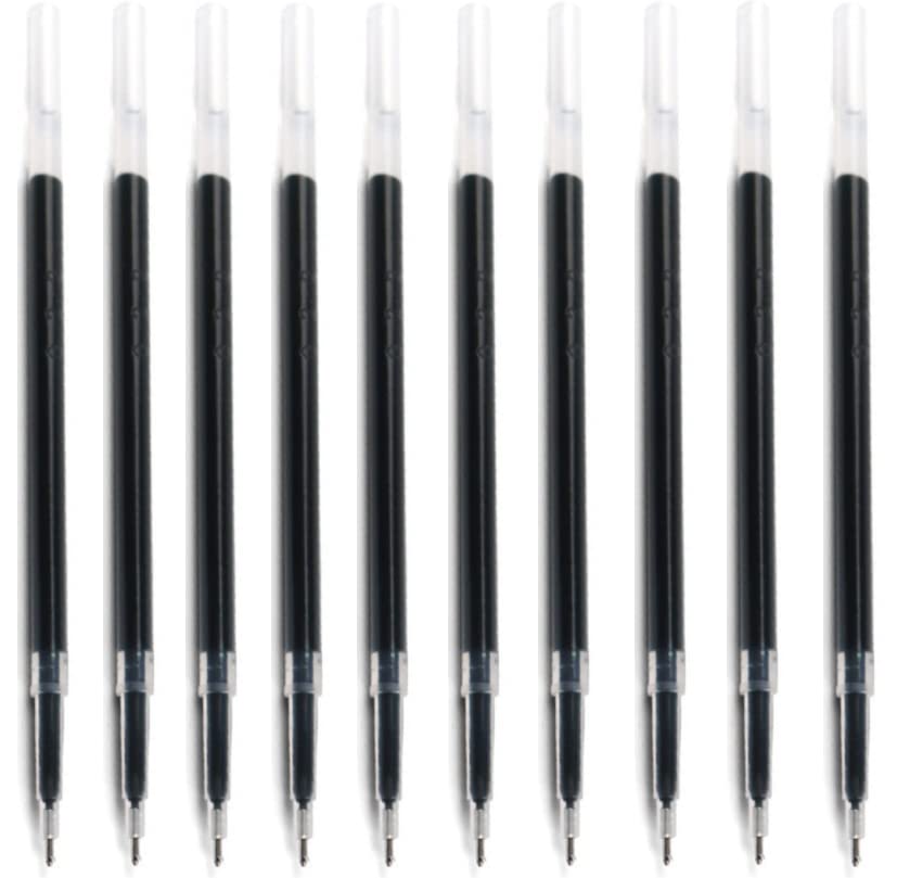 Retractable Cats&Dogs Gel pens Black Refill,10-Pack - style: black Refills 10-Pack