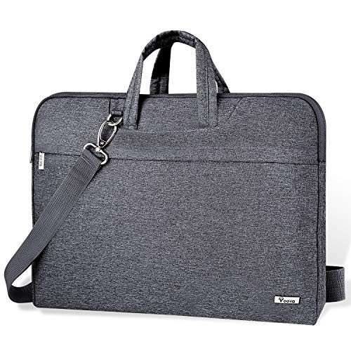 Voova Laptop Bag 15.6 Inch, Waterproof Computer Sleeve Carrying Case with Shoulder Straps & Handle Compatible with Macbook Air 15 M2/M3/M4, MacBook Pro 15/16, 15-16 Inch Hp Dell Lenovo Asus, Grey - color: Grey, size: 14-15.6In & 2019 New Macbook Pro 16 In