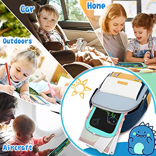 ORSEN 8.5 Inch Doodle Board Drawing Tablet - Dinosaur Toy Gift for Kids 3-7 Years Old - color: 8.5inch-blue