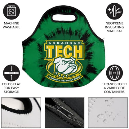 Campus Lab Arkansas Tech University Tie-Dye Soft Neoprene Lunch Bag, School - color: Arkansas Tech University ATU Wonder Boys