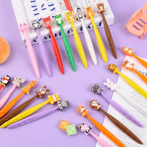 48 Pcs Cute Animals Bobblehead Eraser for Pencils Kawaii Erasers Cute School Supplies Fun Cartoon Erasers Back to School Supplies Birthday Classroom Gifts - style: Animals