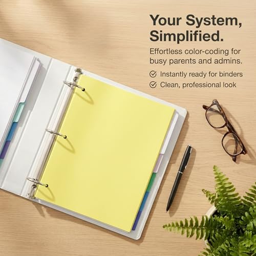 Copy Printing and Writing Colored Paper, 20 Pound - 75 Gsm, 3 Hole Punch, 500 Sheets per Ream. (Canary) - color: Canary