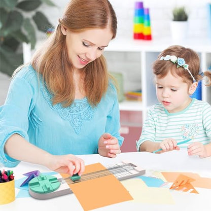 Paper Trimmer, 4 Styles Craft Paper Cutter Multi-Function Scrapbooking Tool for Cutting Paper Photos Scrapbook Postcard (Straight, Wave, Perforated and Creasing Lines) (Green) - color: Green