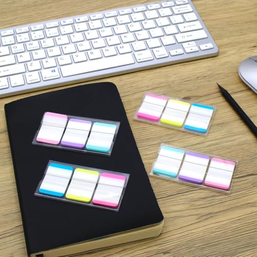 Extra Thick Tabs Flags Assorted Bright, 1 x 1.5 in Sticky Tabs, Lined, Easy to Post, 4 On-The-Go Dispensers/Pack, 44 Tabs/Color, 264 Pages Total