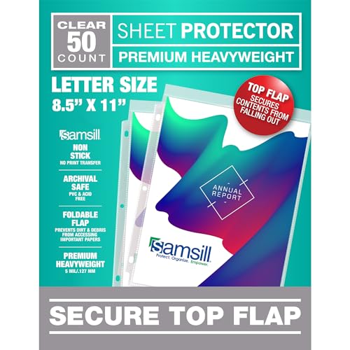 SAMSILL Secure TOP Sheet Protector Family