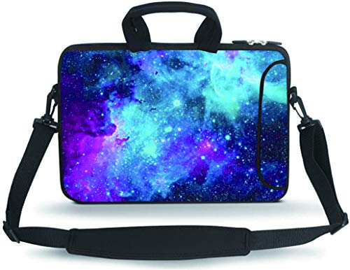 11 11.6 12 12.5 13 inches Case Laptop Notebook PC Messenger Bag Tablet Travel Case Neoprene Handle Sleeve with Shoulder(Galaxy) - color: Galaxy, size: For 11" 12" 12.5-13.3 Inches